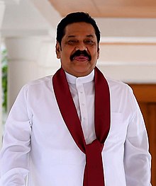 The former President of Sri Lanka, Mr. Mahinda Rajapaksa meeting the Prime Minister, Shri Narendra Modi, in New Delhi on September 12, 2018 (cropped).JPG