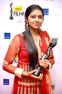 Lakshmi Menon at 60th South Filmfare Awards 2013.jpg