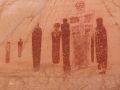 Pictographs from the Great Gallery, Canyonlands National Park, Horseshoe Canyon, யூட்டா, c. 1500 BCE